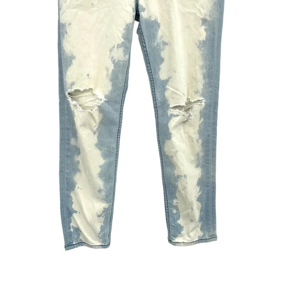 Haute Hippie Denim Outstanding Acid Wash Bleached Boyfriend Jeans Size 26 - Picture 4 of 8